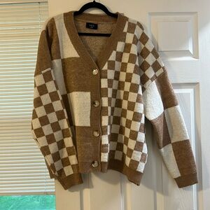 Vici checkered cardigan